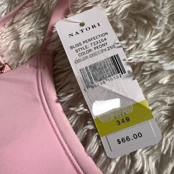 Natori Bliss Perfection Contour Soft Cup Bra in Peony Pink 34B NEW MSRP $66 - Picture 5 of 6